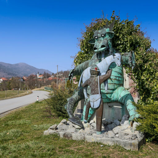 kip pastirčka Jakoba / Statua del Pastorello Jakob